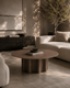 Tommy Franks Living Moon Coffee Table - Cocoa House of Isabella UK