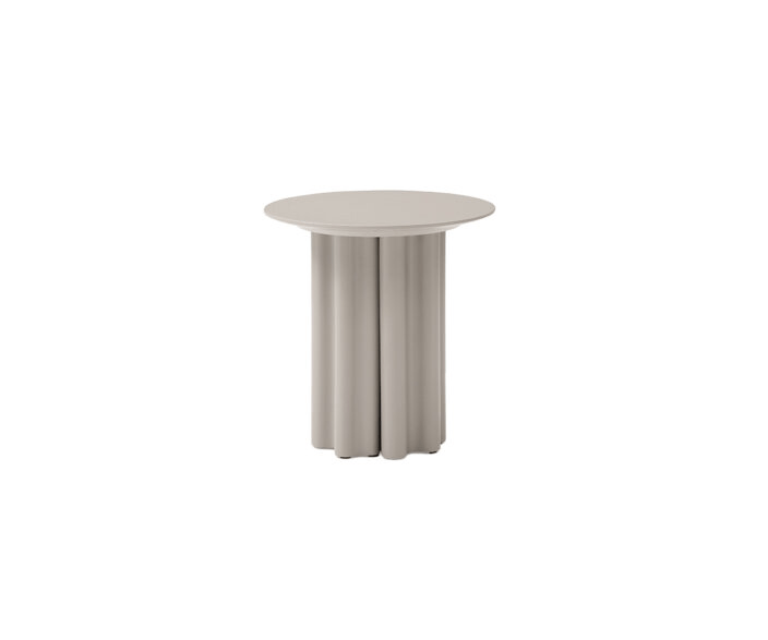 Tommy Franks Living Moon Side Table - Matte Beige House of Isabella UK