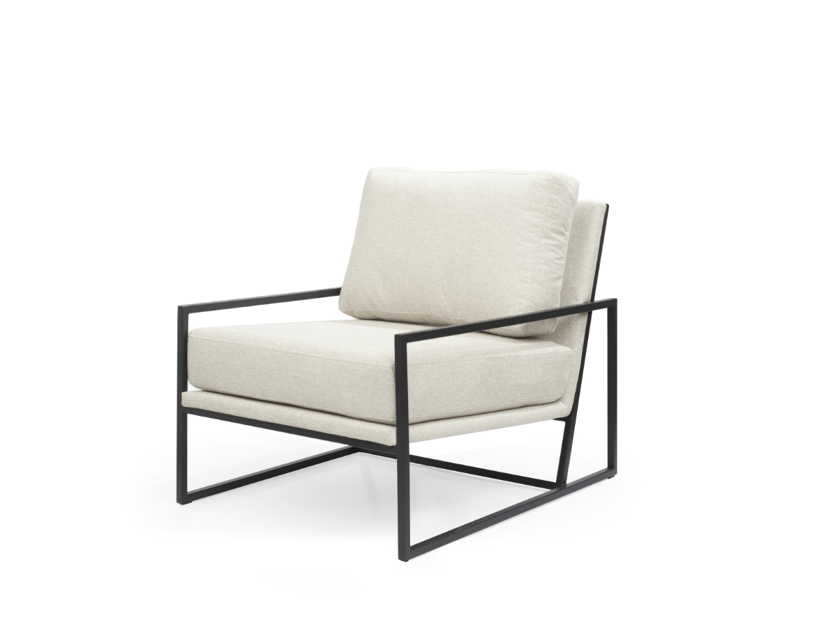 Newell Lounge Chair - Avery Velour Cream.