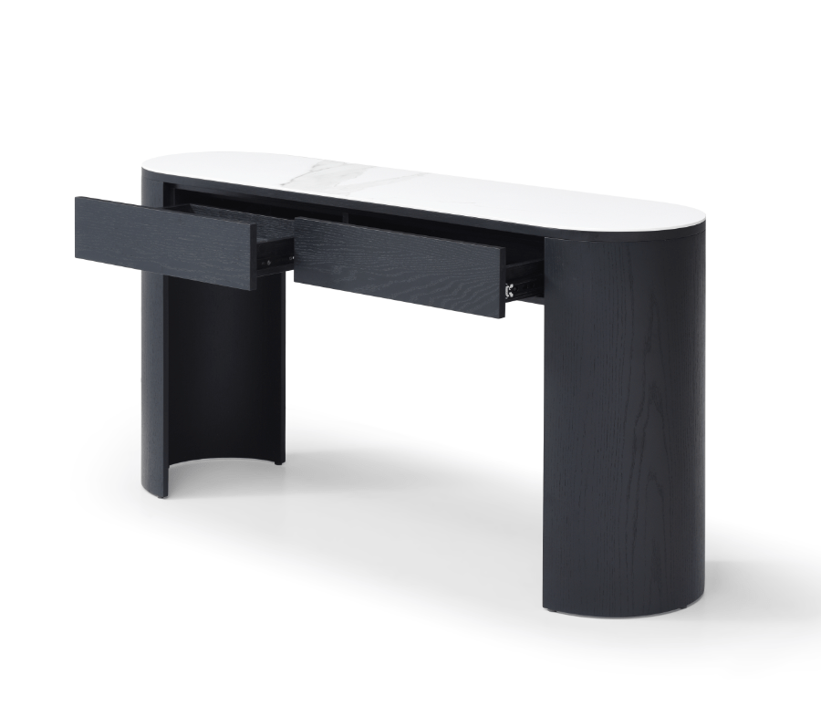Oakura Console - Black Oak.