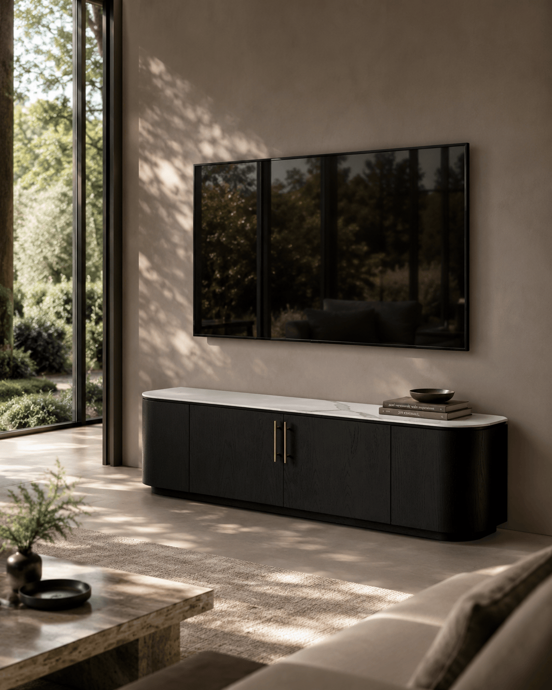 Tommy Franks Living Oakura TV Unit - Black House of Isabella UK