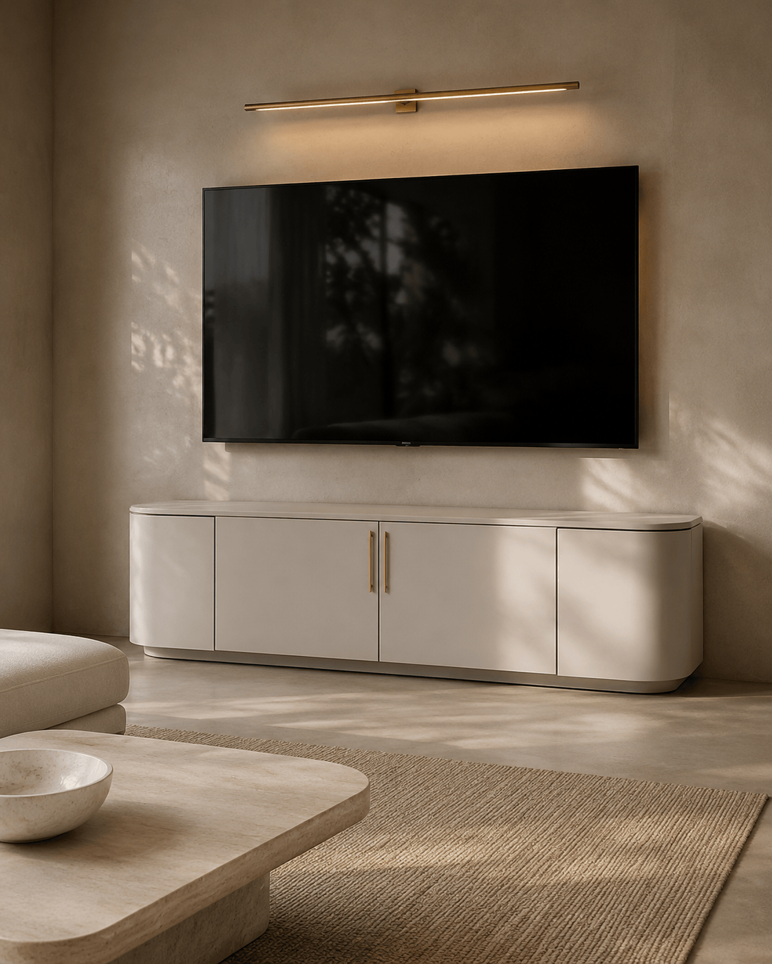 Tommy Franks Living Oakura TV Unit - Matte Beige House of Isabella UK