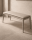 Tommy Franks Living Perabo Bench - Concrete Grey House of Isabella UK