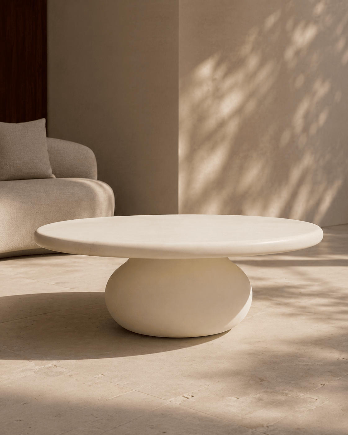 Tommy Franks Living Rolo Coffee Table - Matte Beige House of Isabella UK