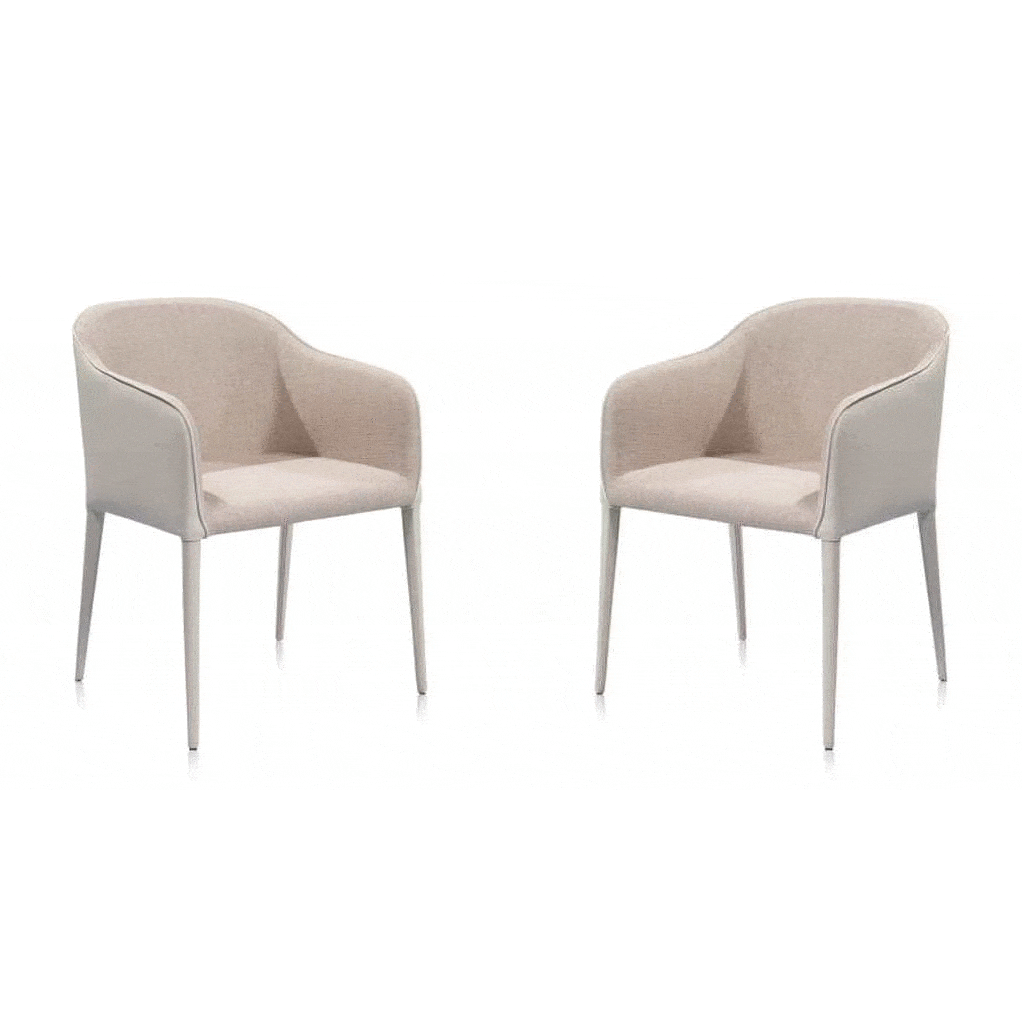 Salcita Armchair - Set of 2 - Cream.