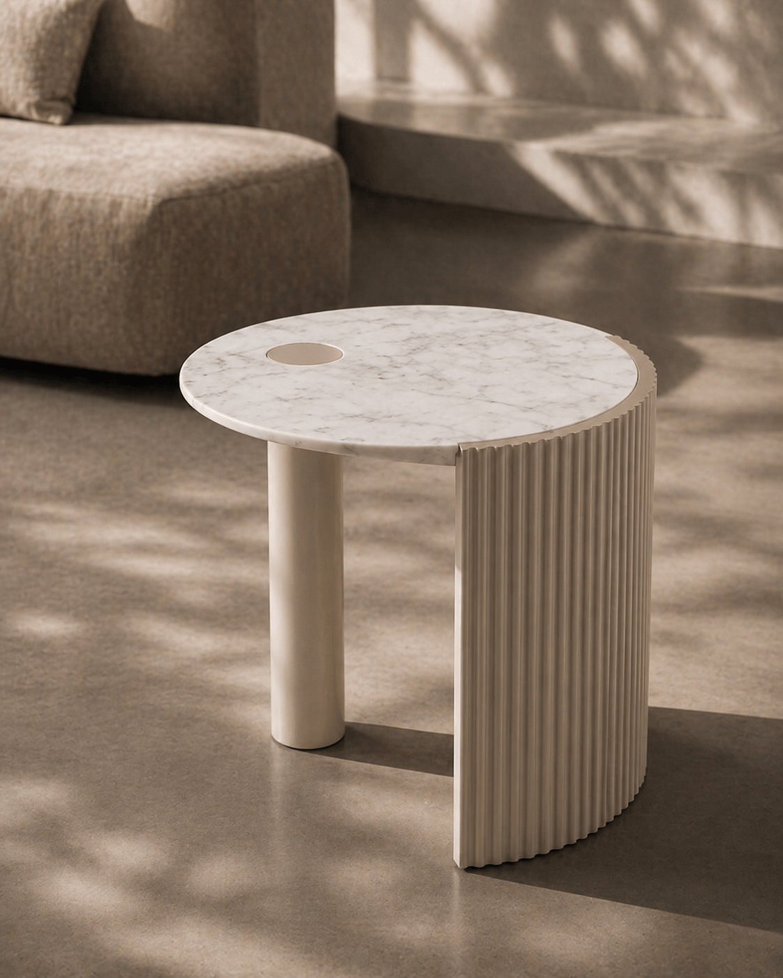 Tommy Franks Living Salida Side Table - Beige House of Isabella UK