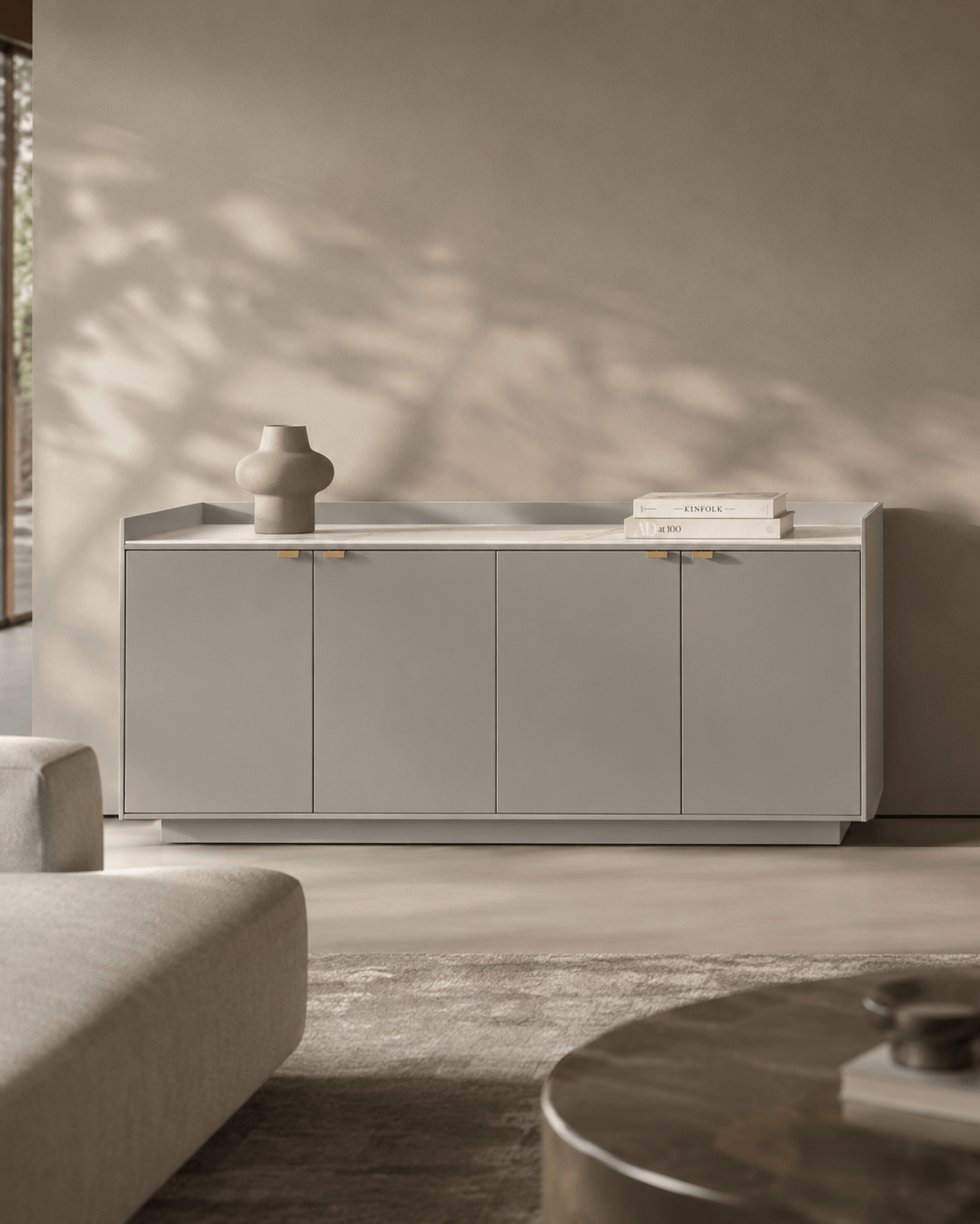 Tommy Franks Living Saviour Buffet - Matte Beige House of Isabella UK