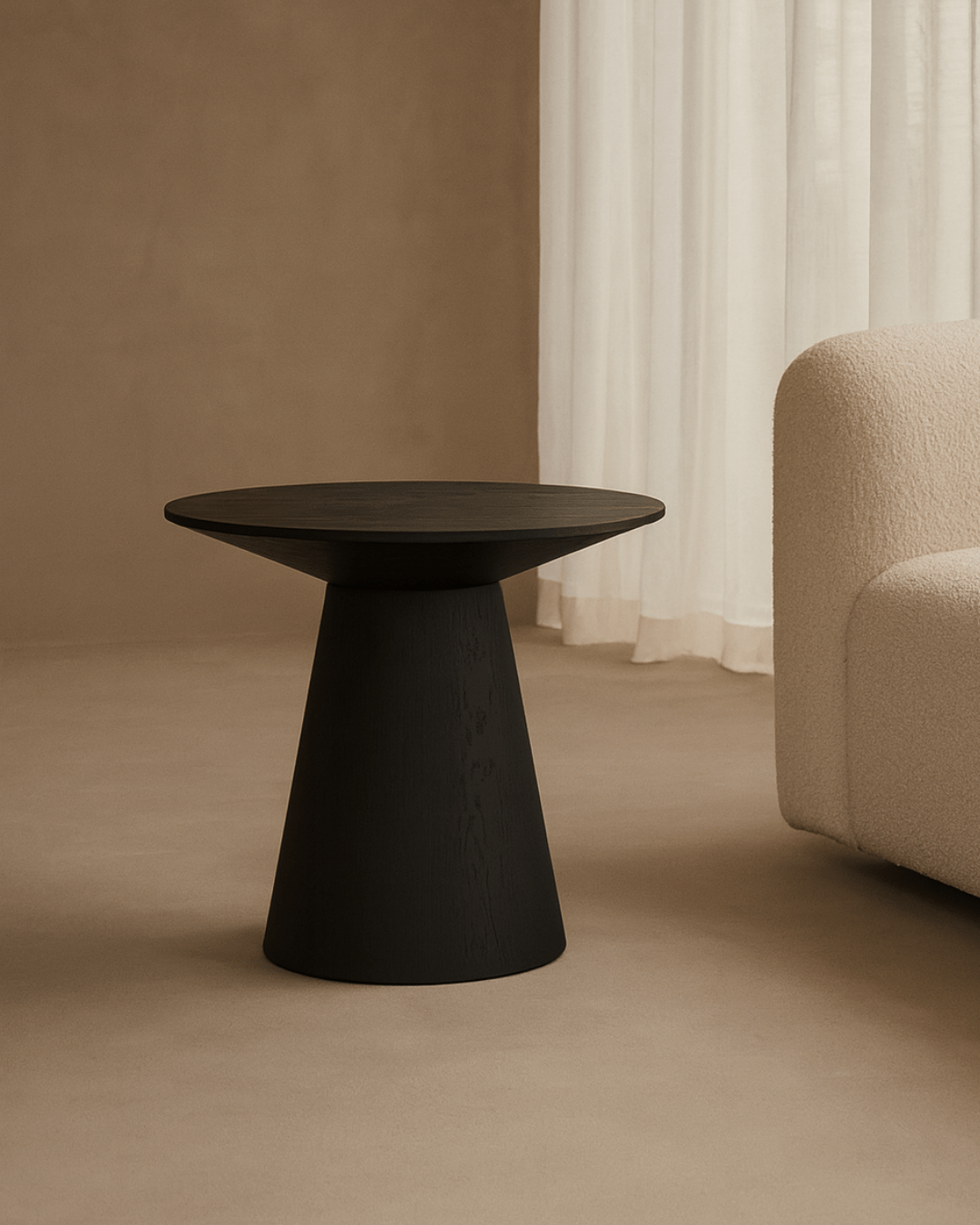 Tommy Franks Living Tavamo Side Table - Black Oak House of Isabella UK