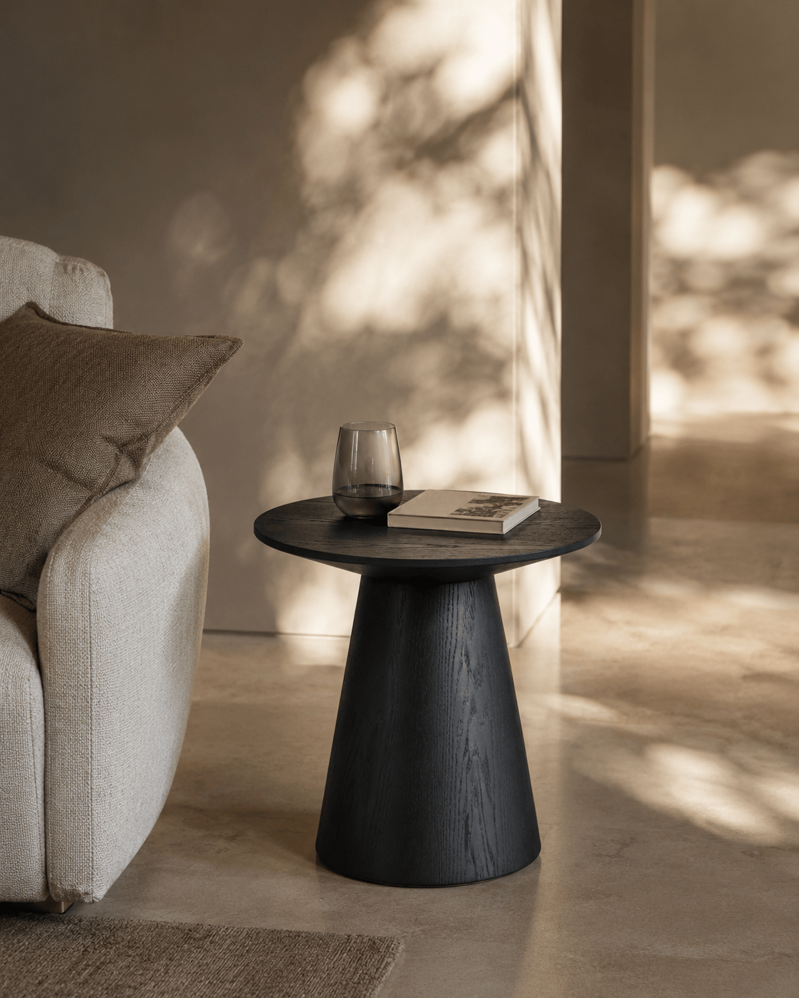 Tommy Franks Living Tavamo Side Table - Black Oak House of Isabella UK