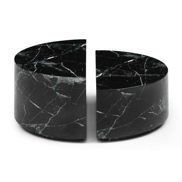 Titan Black Marble 2 Piece Coffee Table.