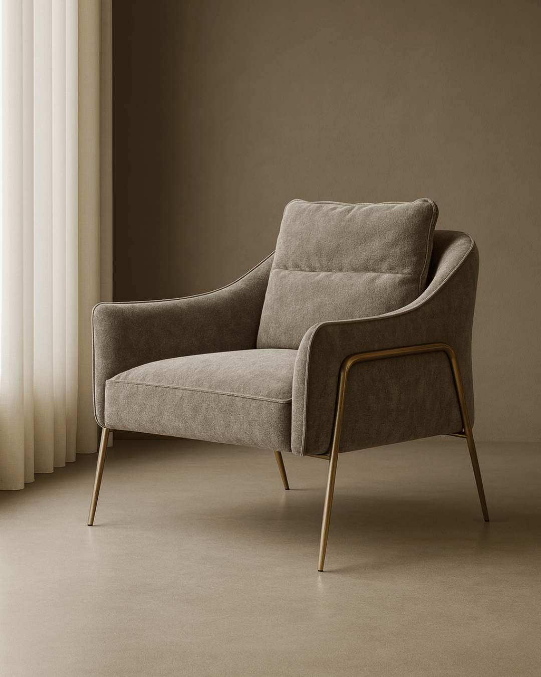 Tommy Franks Living Torsion Lounge Chair - Seamist House of Isabella UK