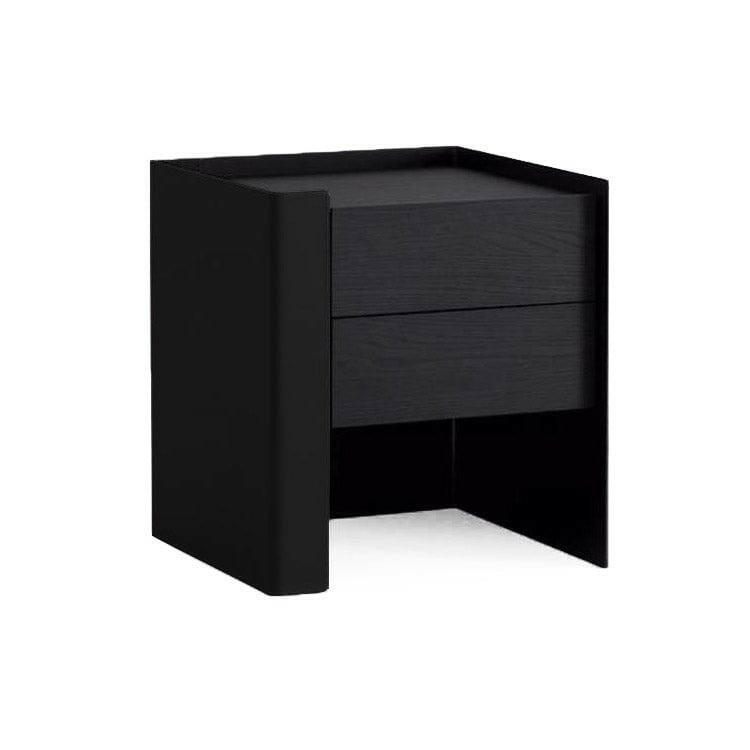 Tunica Bedside Table - Black Oak - Pair.