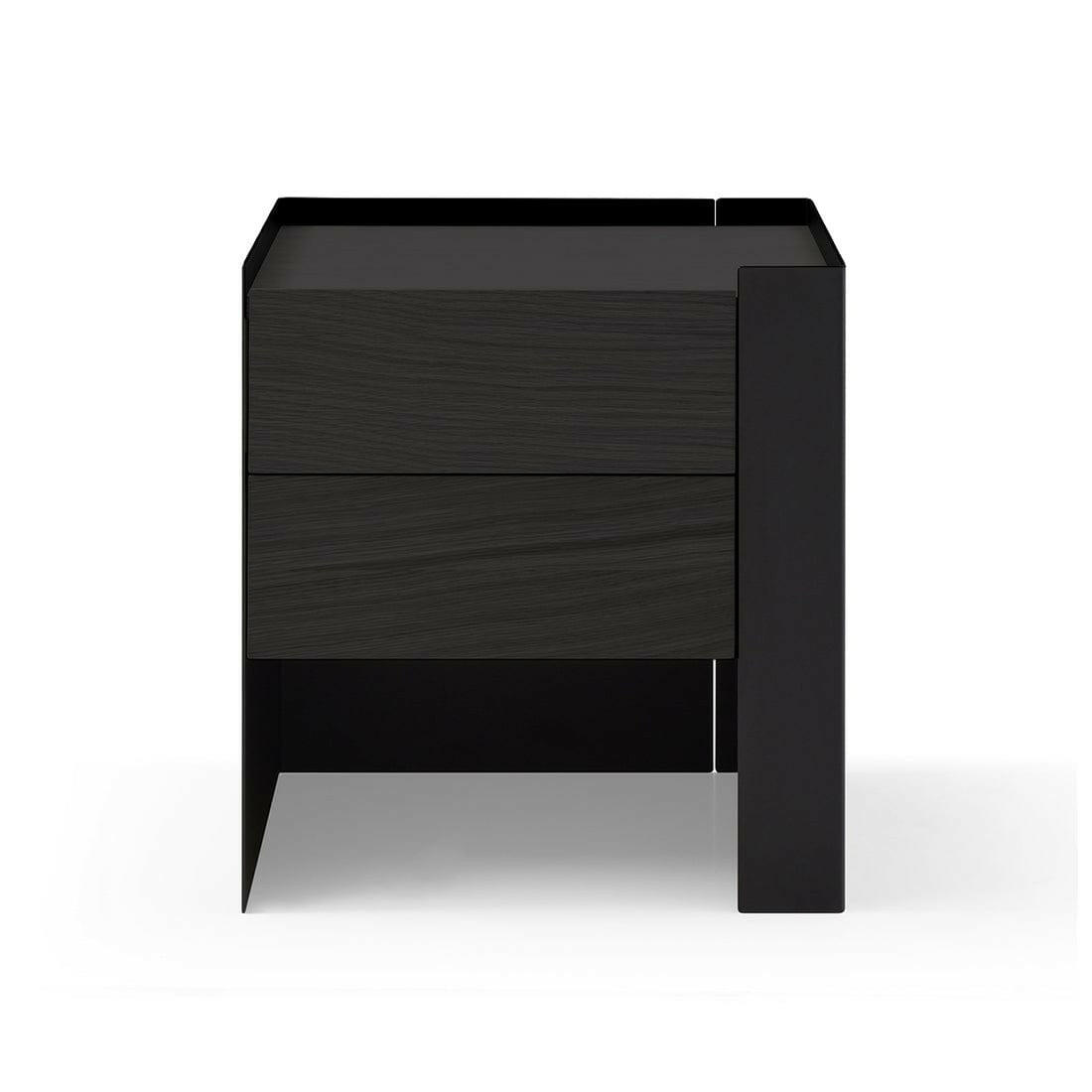 Tunica Bedside Table - Black Oak - Pair.
