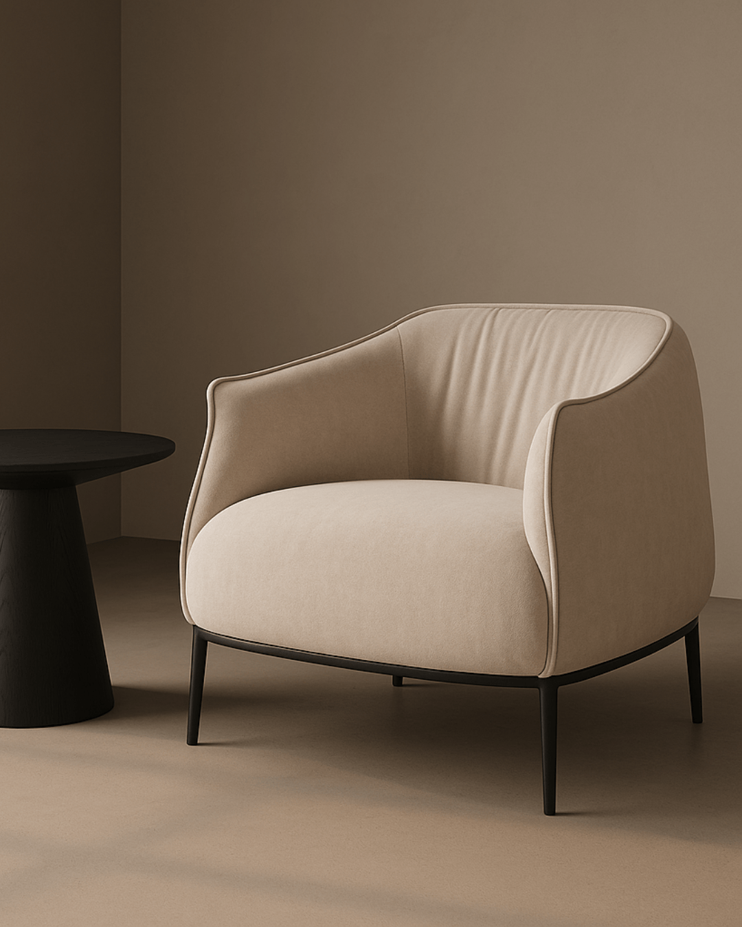 Tommy Franks Living Tyrone Lounge Chair - Beige House of Isabella UK