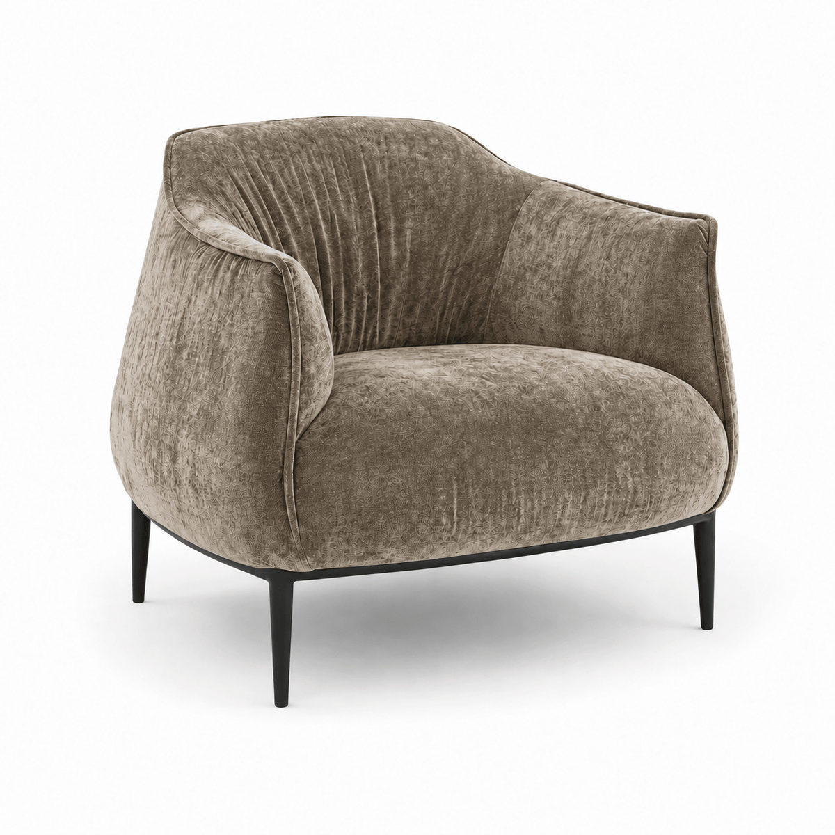 Tommy Franks Living Tyrone Lounge Chair - Gisele Olive House of Isabella UK
