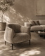 Tommy Franks Living Tyrone Lounge Chair - Gisele Olive House of Isabella UK