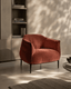 Tommy Franks Living Tyrone Lounge Chair - Rust House of Isabella UK
