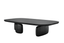 Tommy Franks Living Underline Oval Coffee Table - Black Oak House of Isabella UK