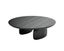 Tommy Franks Living Underline Round Coffee Table - Black Oak House of Isabella UK