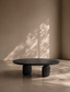 Tommy Franks Living Underline Round Coffee Table - Black Oak House of Isabella UK