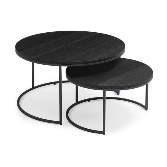 Wheel Coffee Table - Large - Black Oak.