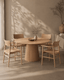 Tommy Franks Mono Solid Oak Dining Arm Chair House of Isabella UK