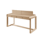 Tommy Franks Offset Solid Oak Desk - Natural House of Isabella UK