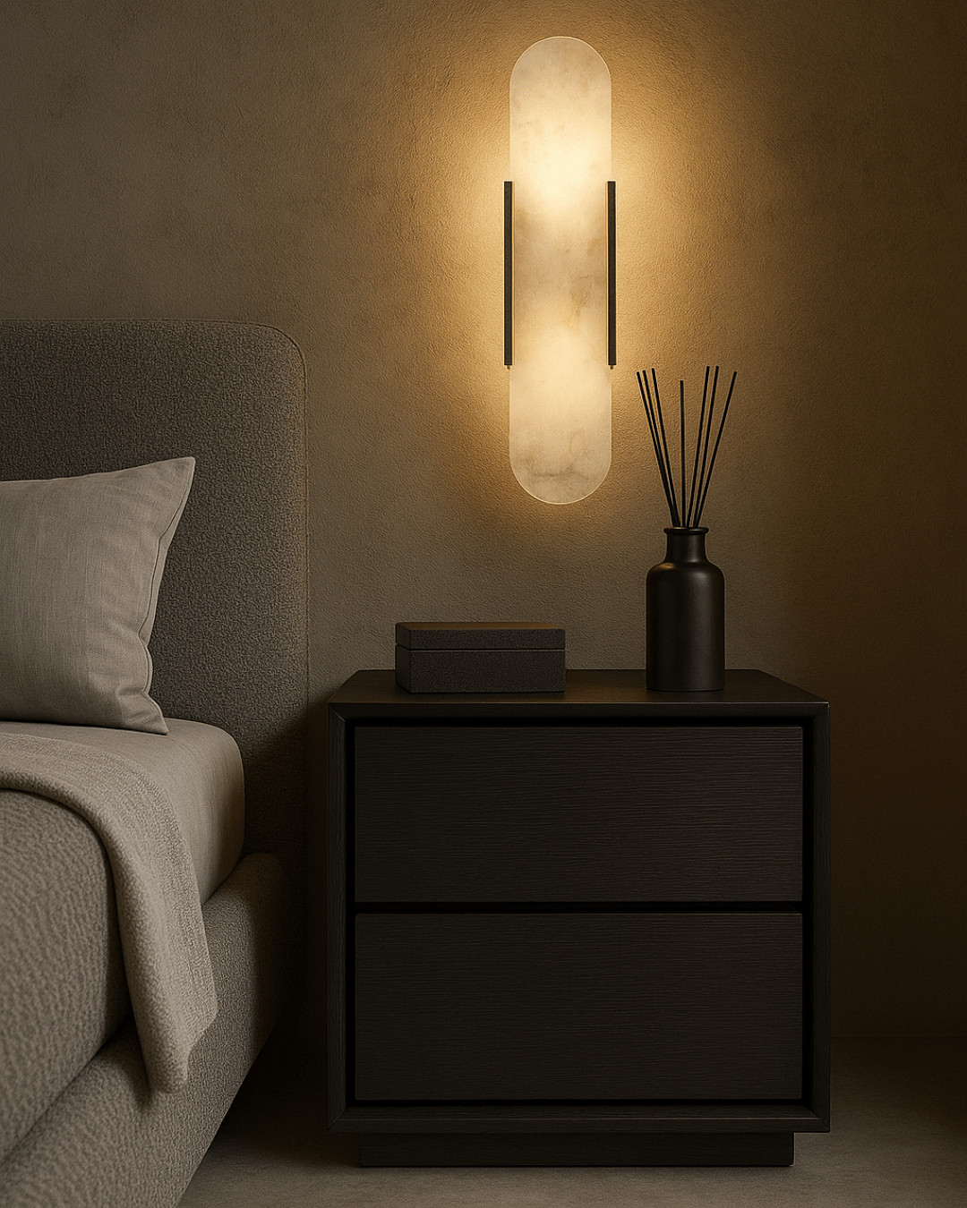 Tommy Franks Sleeping Alida 2-Drawer Bedside Table House of Isabella UK