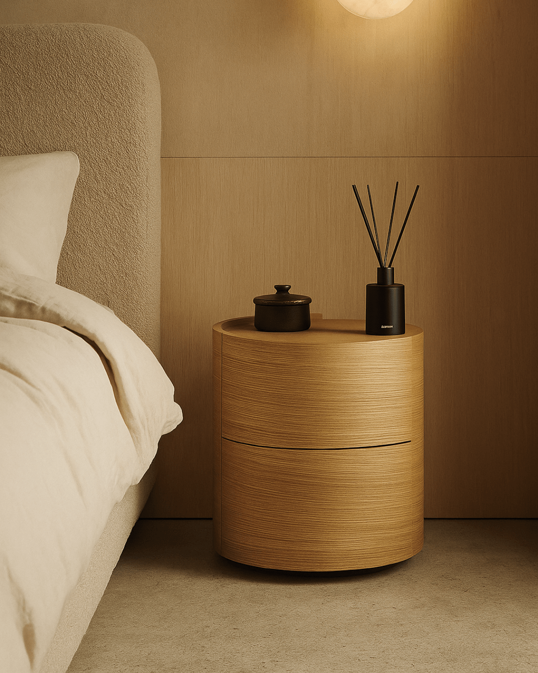 Tommy Franks Sleeping Dexter Bedside Table - Ash Oak - Pair House of Isabella UK