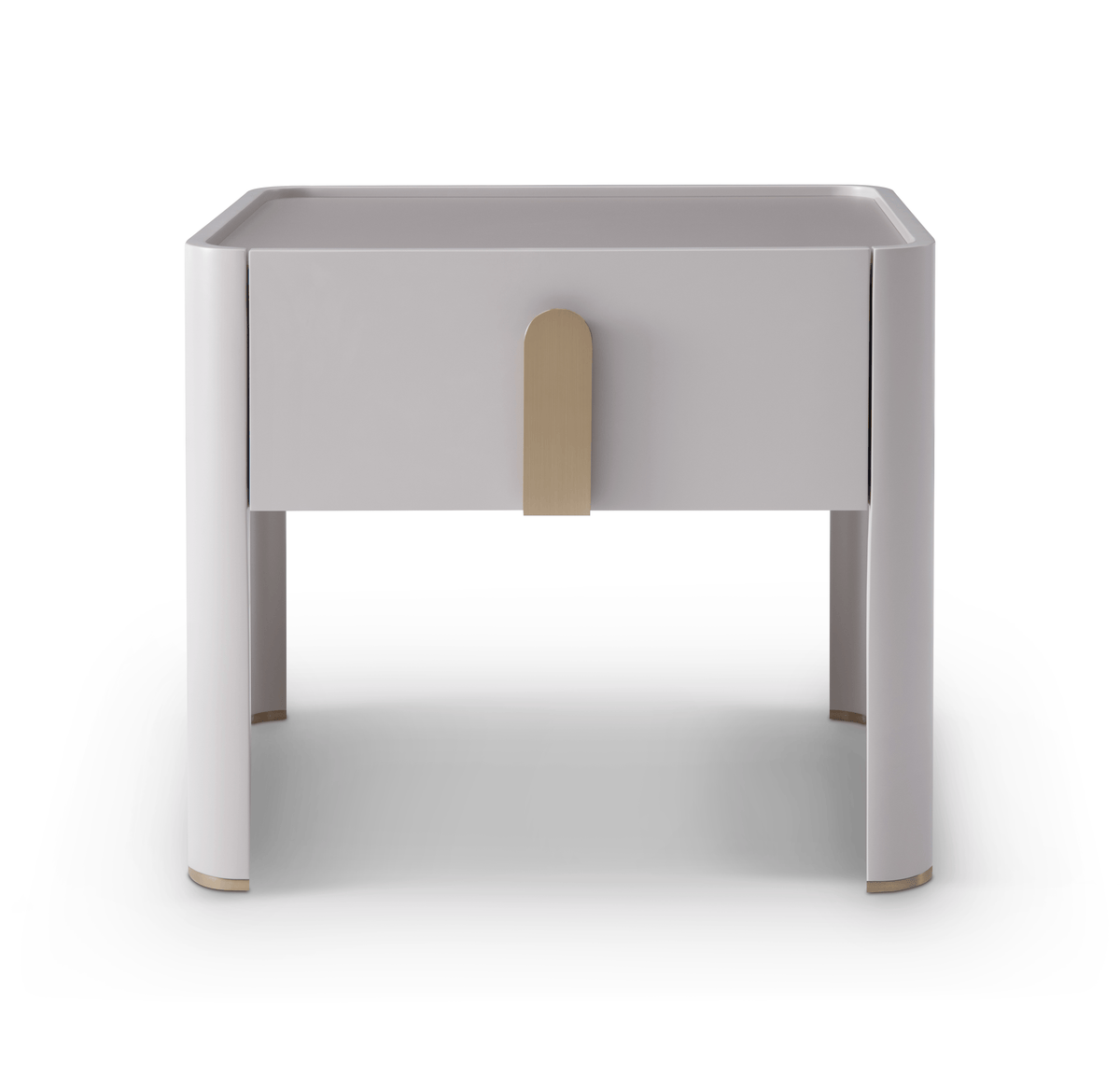 Tommy Franks Sleeping Polaris Bedside Table - Matte Beige House of Isabella UK