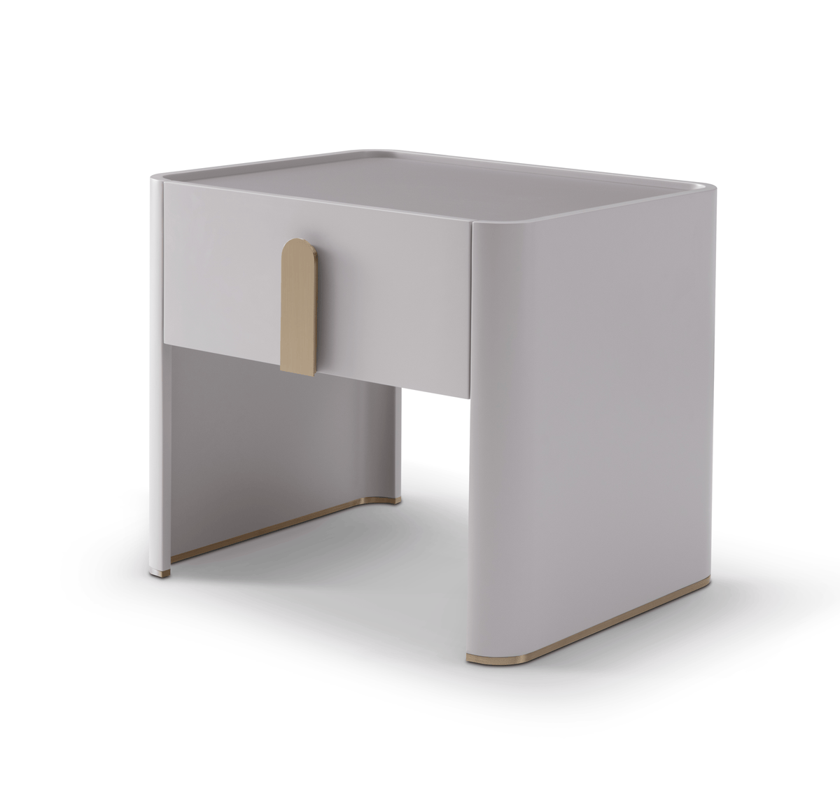 Tommy Franks Sleeping Polaris Bedside Table - Matte Beige House of Isabella UK
