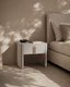 Tommy Franks Sleeping Polaris Bedside Table - Matte Beige House of Isabella UK