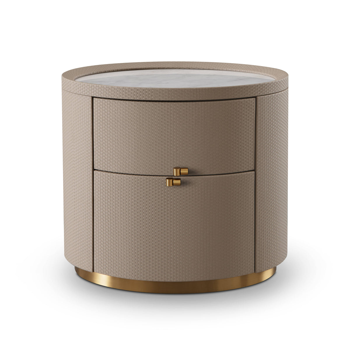 Tommy Franks Sleeping Ritz Bedside Table - White Marble House of Isabella UK