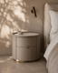 Tommy Franks Sleeping Ritz Bedside Table - White Marble House of Isabella UK