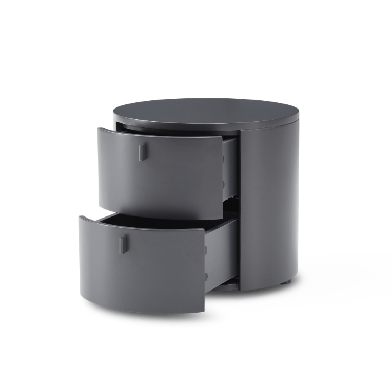Sims Bedside Table - Matte Anthracite.
