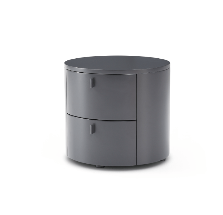 Sims Bedside Table - Matte Anthracite.