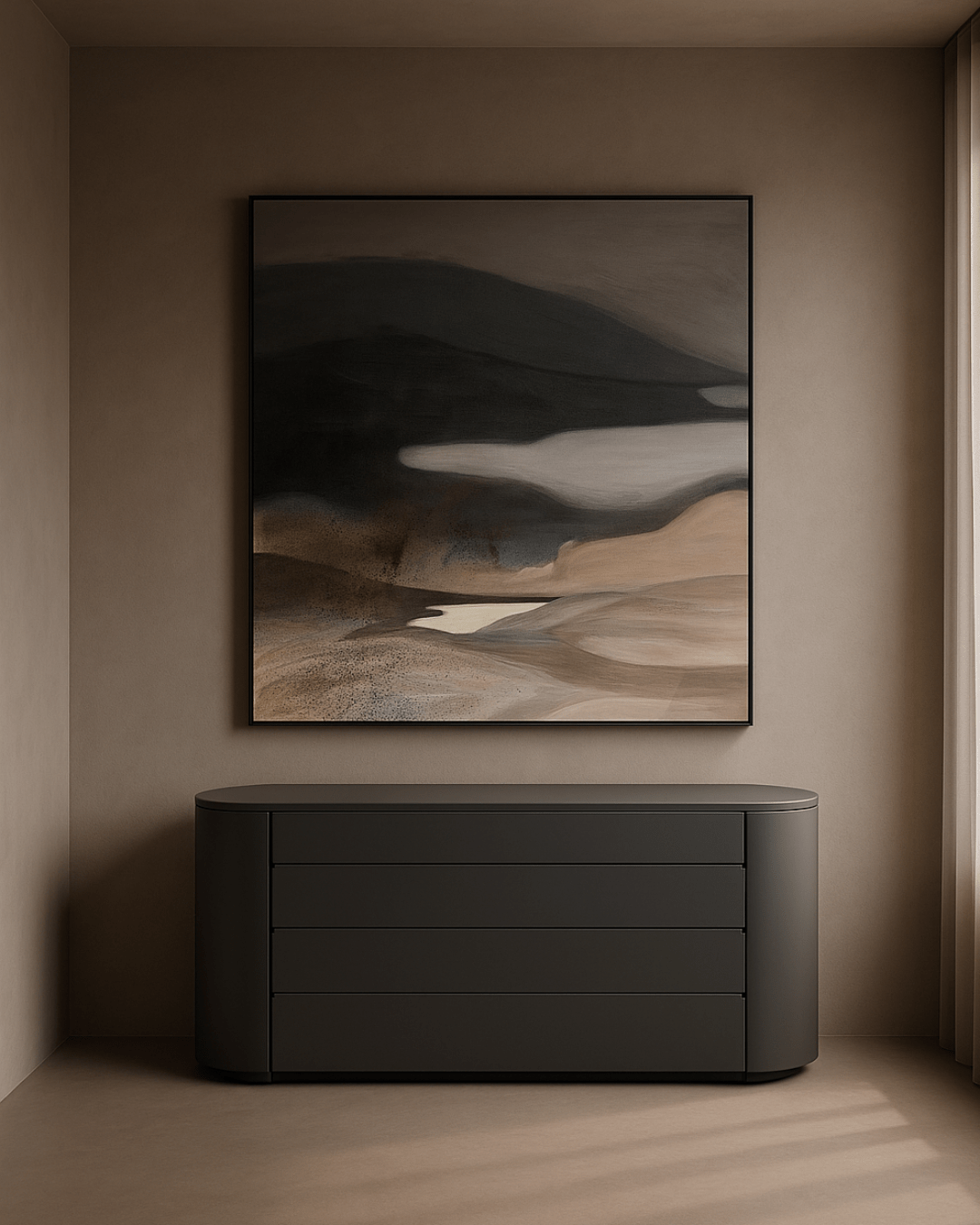 Tommy Franks Sleeping Sims Dresser - Matte Dark Grey House of Isabella UK