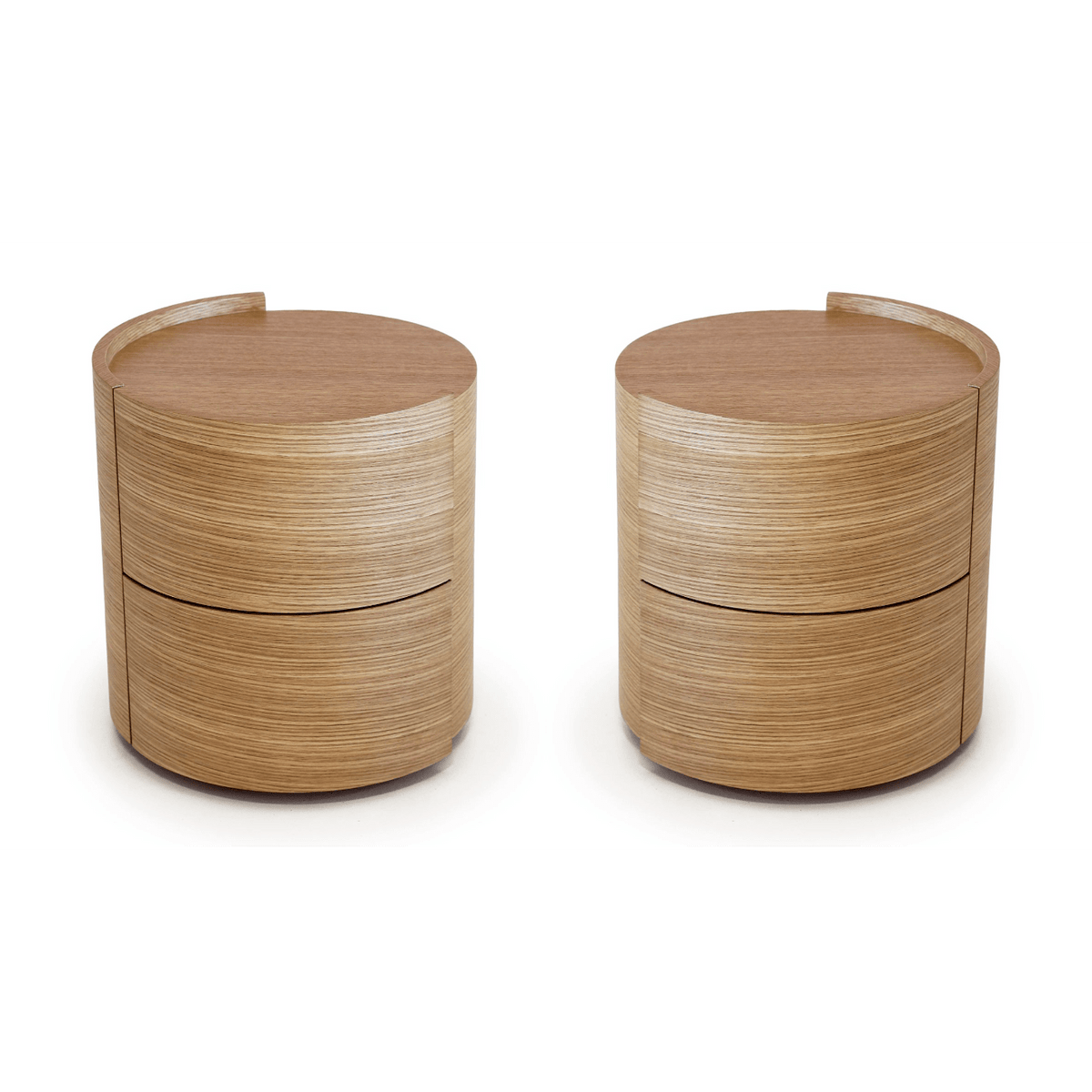 Dexter Bedside Table - Ash Oak - Pair.