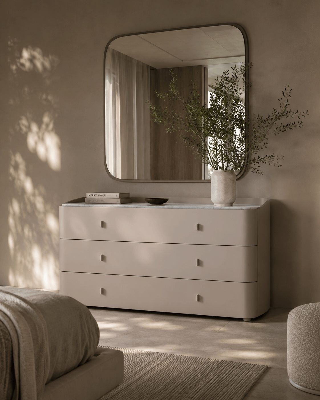 Tommy Franks Sleeping Vertu Dresser - Matte Beige House of Isabella UK
