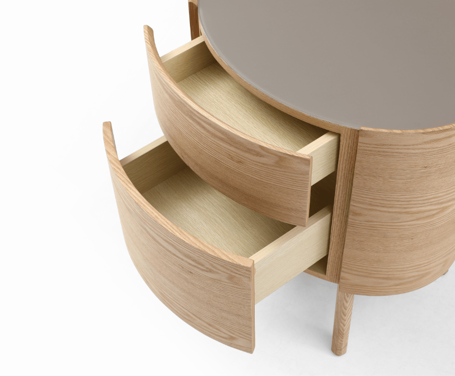 Weston Bedside Table - Ash Oak.