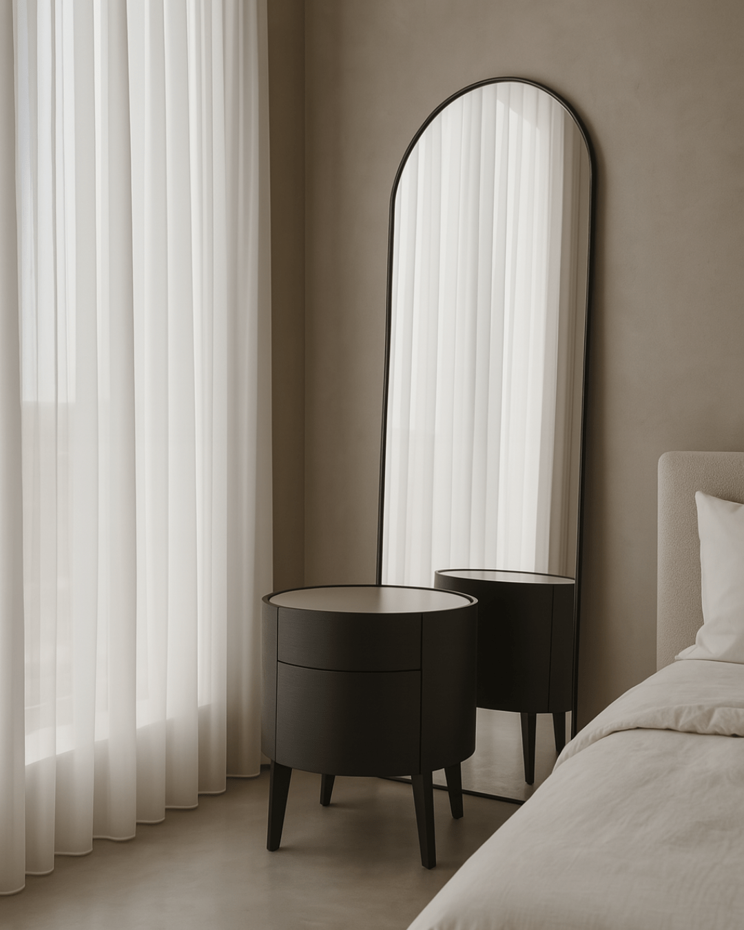 Tommy Franks Sleeping Weston Bedside Table - Black House of Isabella UK