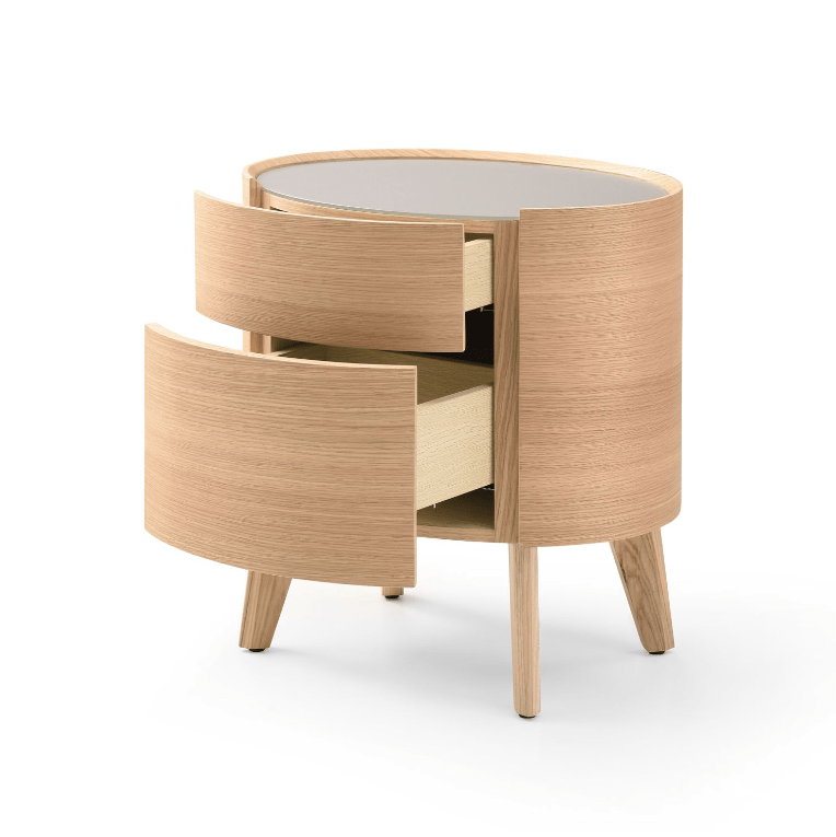 Weston Bedside Table - Ash Oak– House of Isabella UK