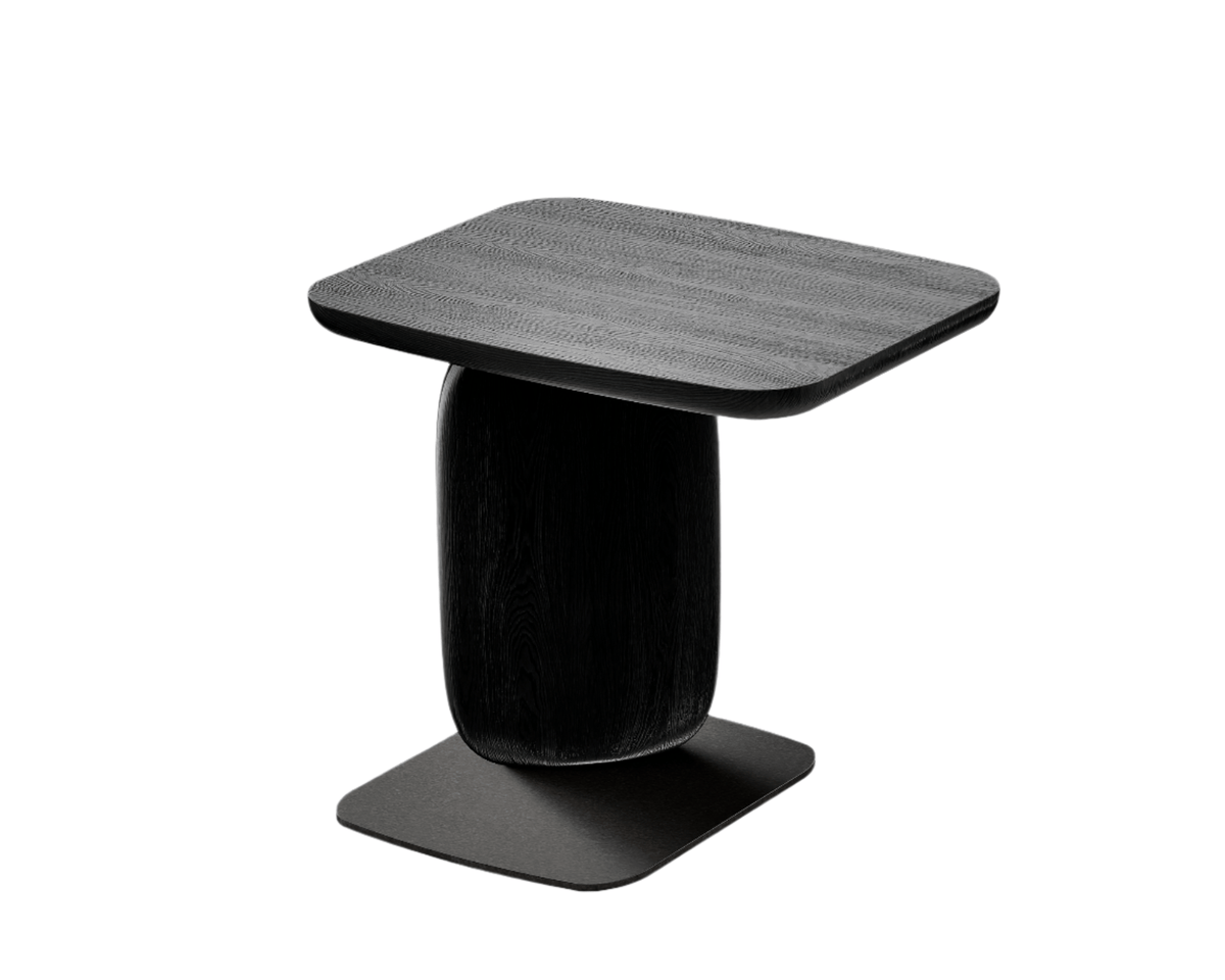 Tommy Franks Underline Side Table - Black Oak House of Isabella UK
