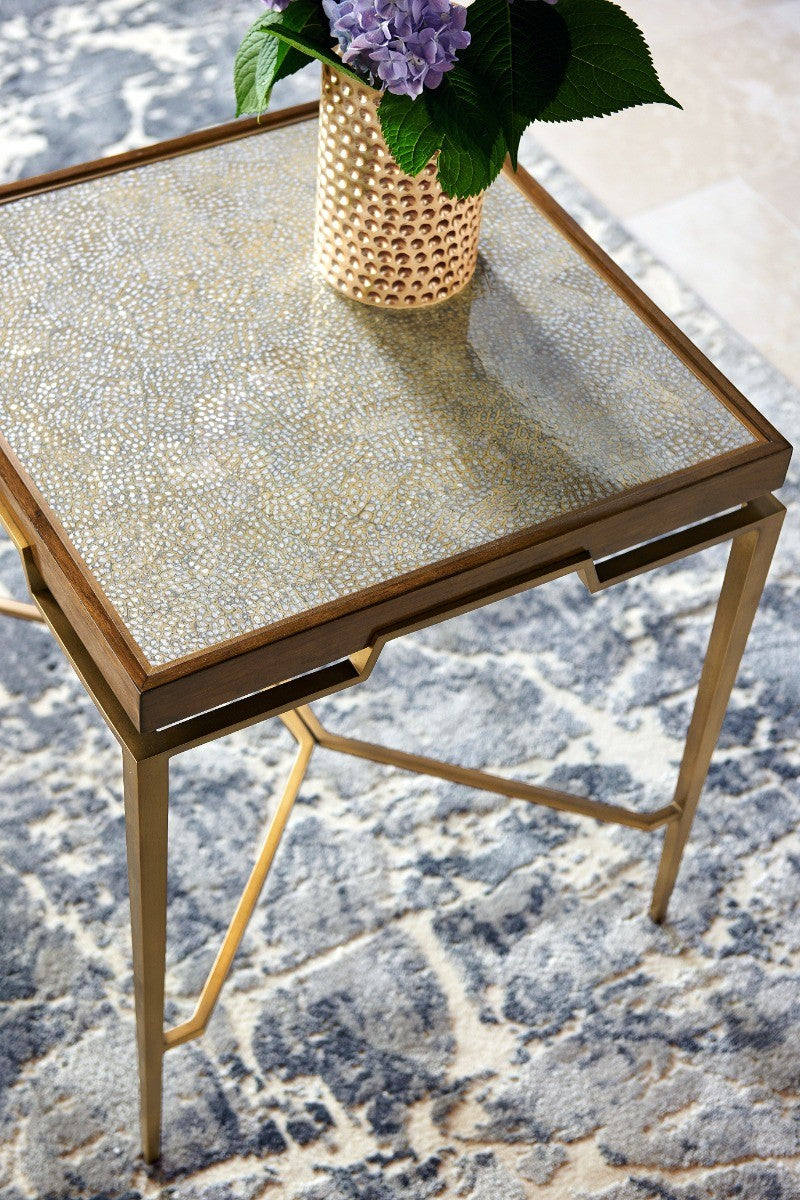Garonne Eggshell End Table