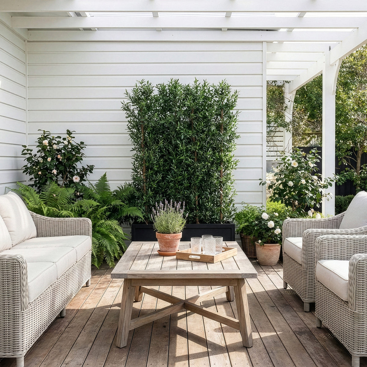 Tree Locate Accessories Greenwall Olive Hedge 180x120cm FR UV-S1 House of Isabella UK