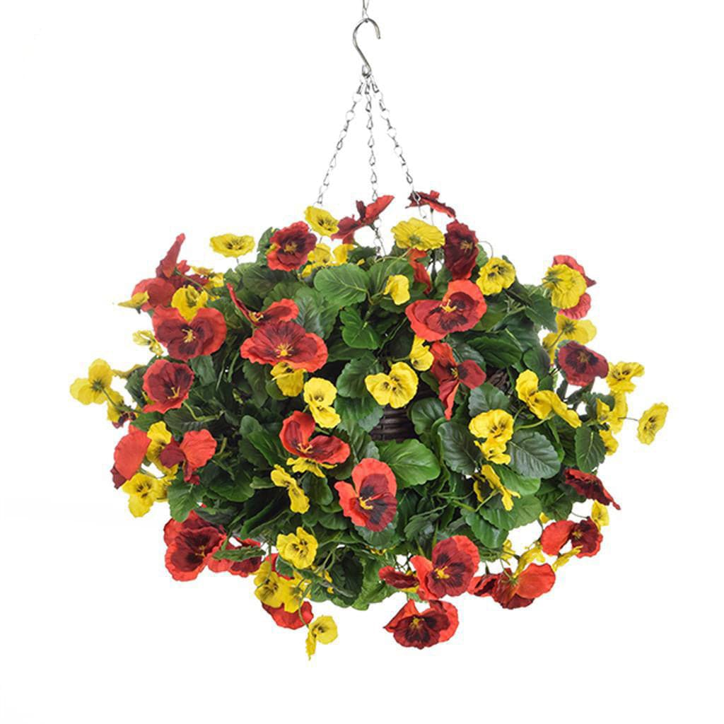 HB Pansy Medium Ball Red Yellow 30cm.