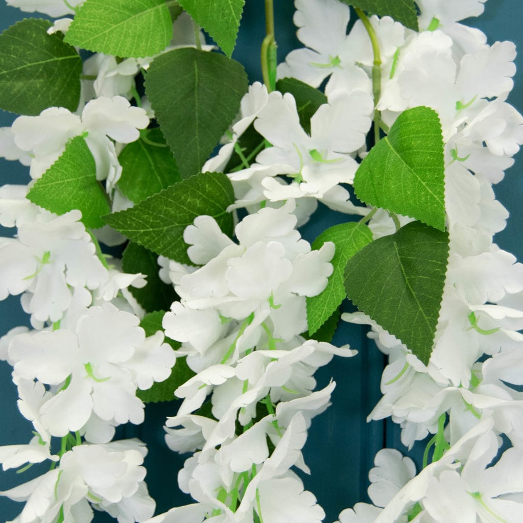 I & T Hydrangea Blossom Trail White 144cm.