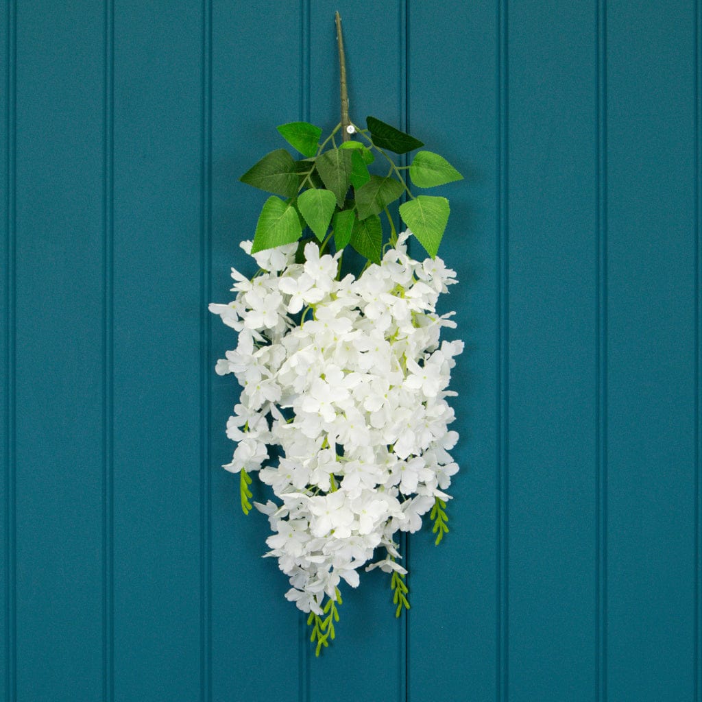 I & T Hydrangea Blossom White 68cm.
