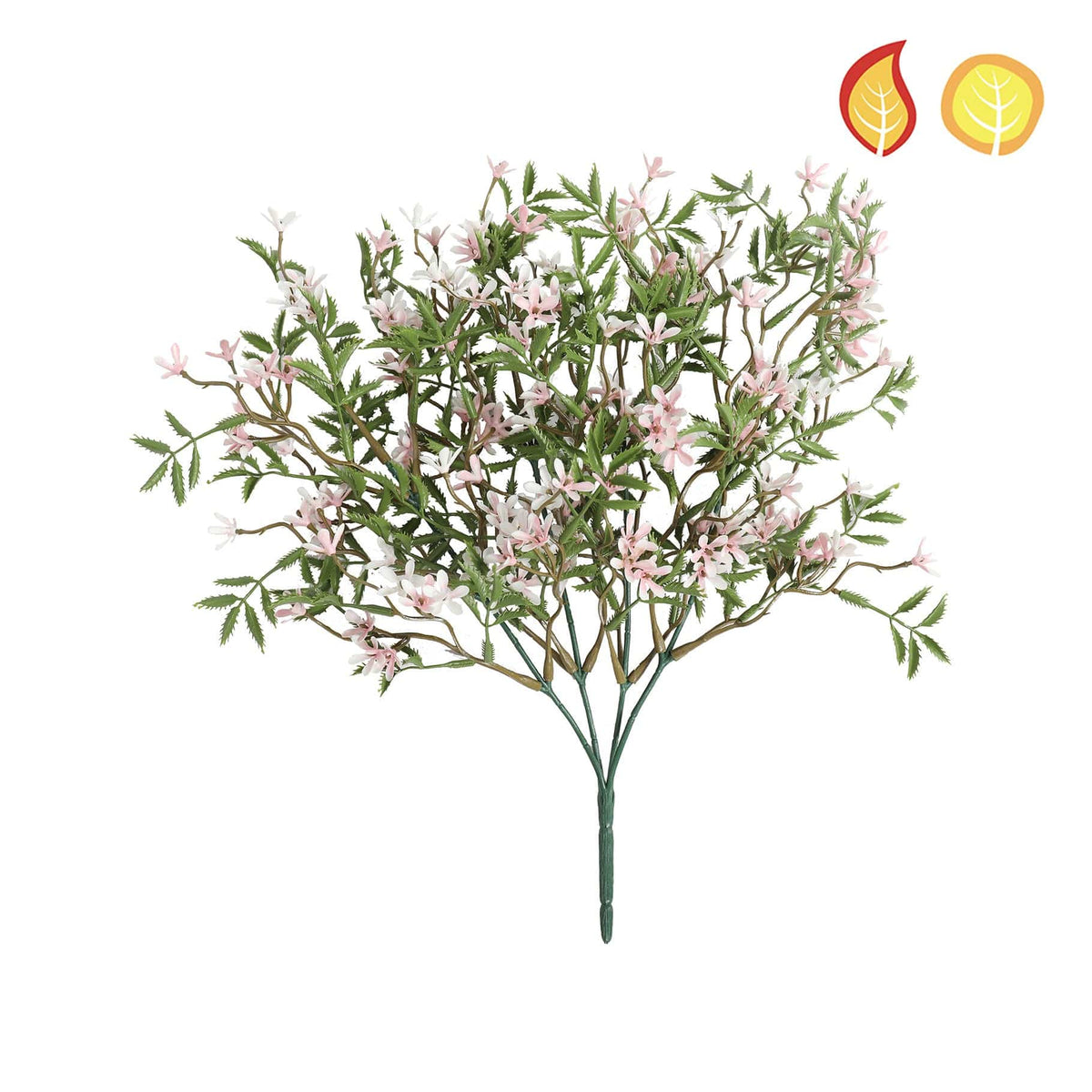 Plants Bush with Pink Flowers 37cm FR UV-S6.