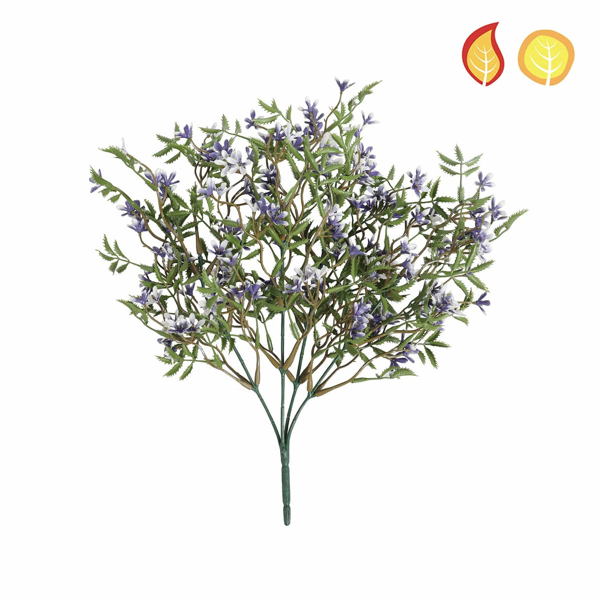 Plants Bush with Purple Flowers 37cm FR UV-S6.